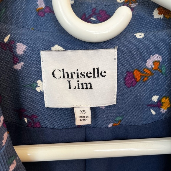 EUC Chriselle Lim Wren Floral Print Trench Dress - Picture 3 of 6